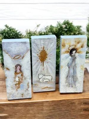 Hand Painted Seasonal Spirit Blocks