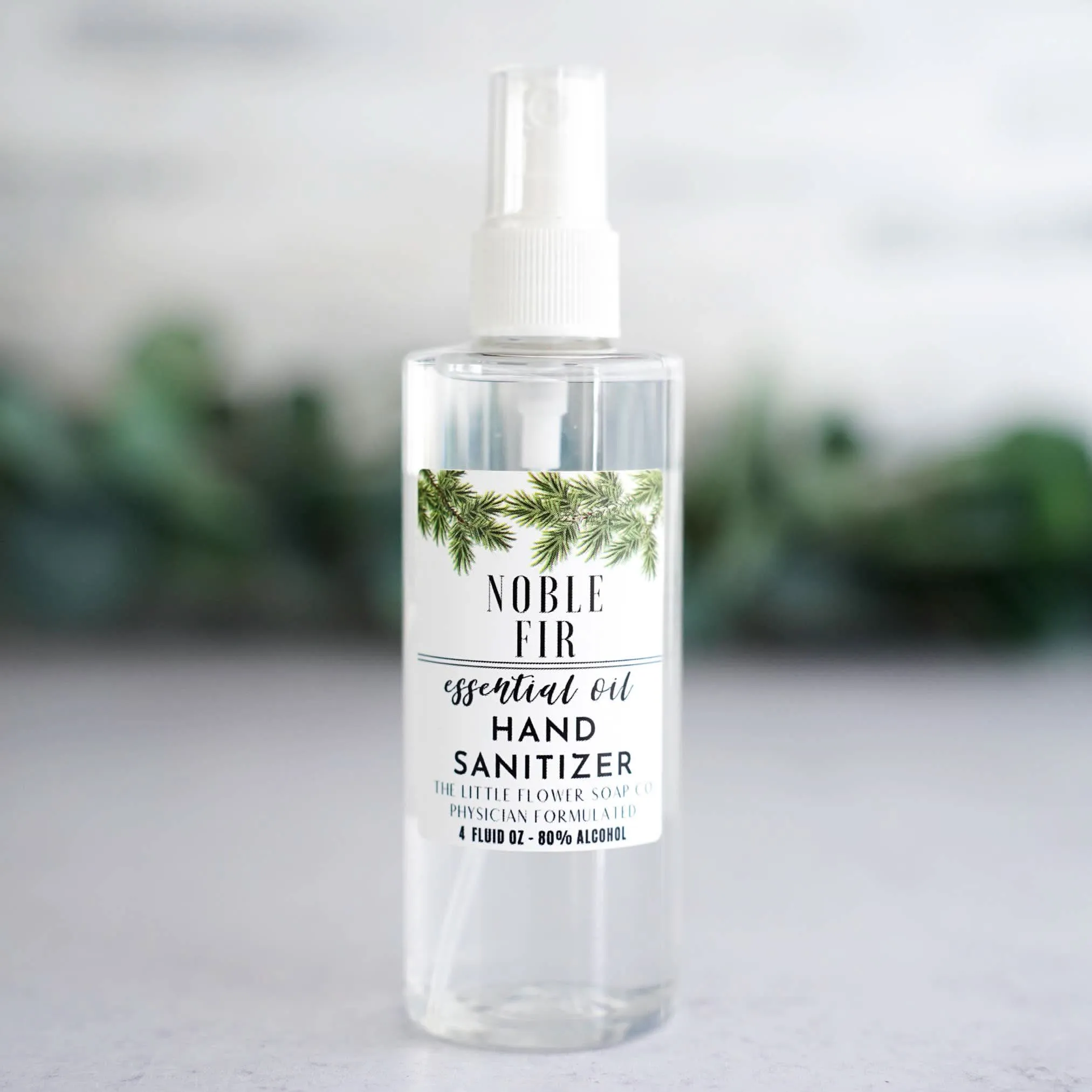 Hand Sanitizer Spray 4oz Bottle - Noble Fir