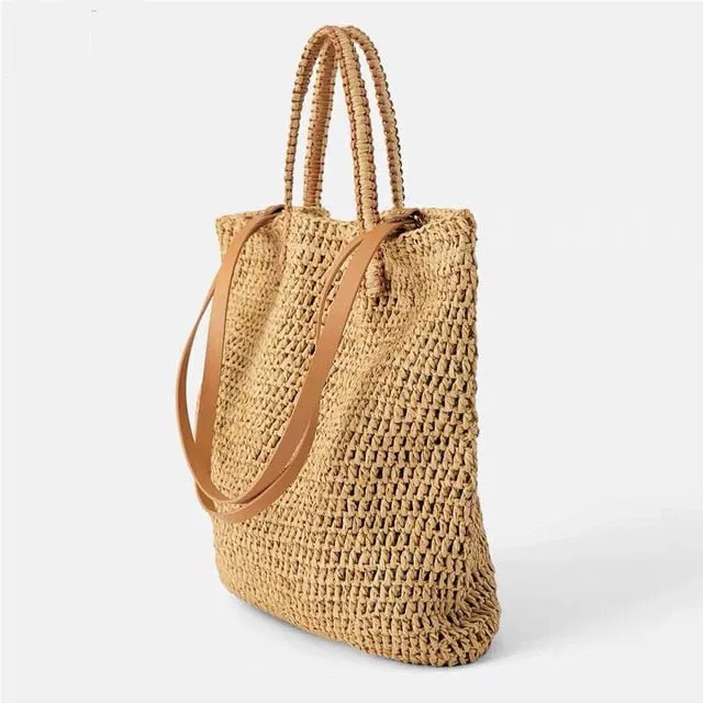 Handmade Woven Summer Tote Bag