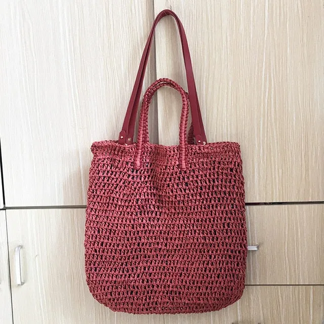 Handmade Woven Summer Tote Bag