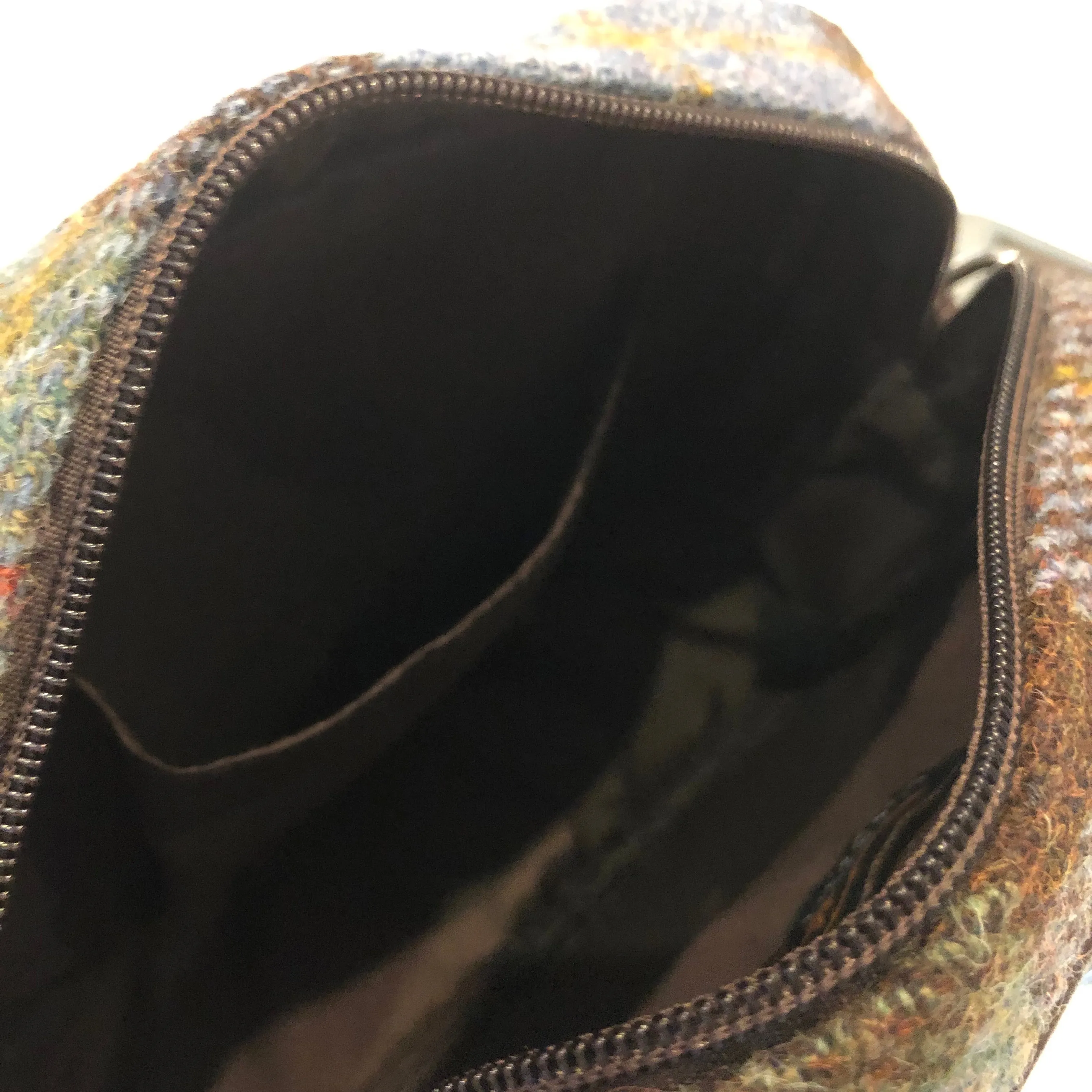 Harris Tweed Small Crossbody Shoulder Purse Bag - Macleod Tartan Plaid