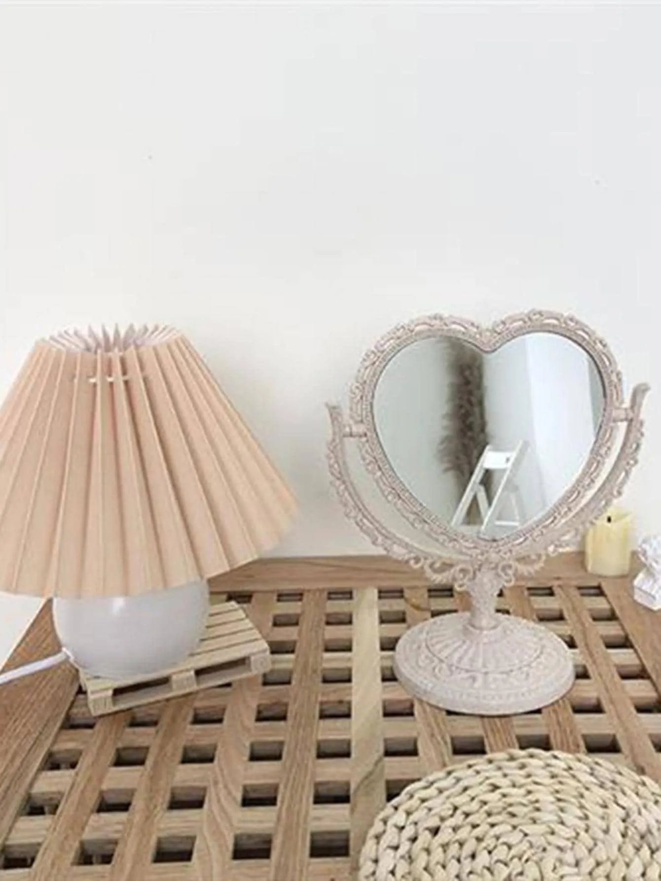 Heart shaped mirror|Heart Shaped Mirror Design Decorative Object
