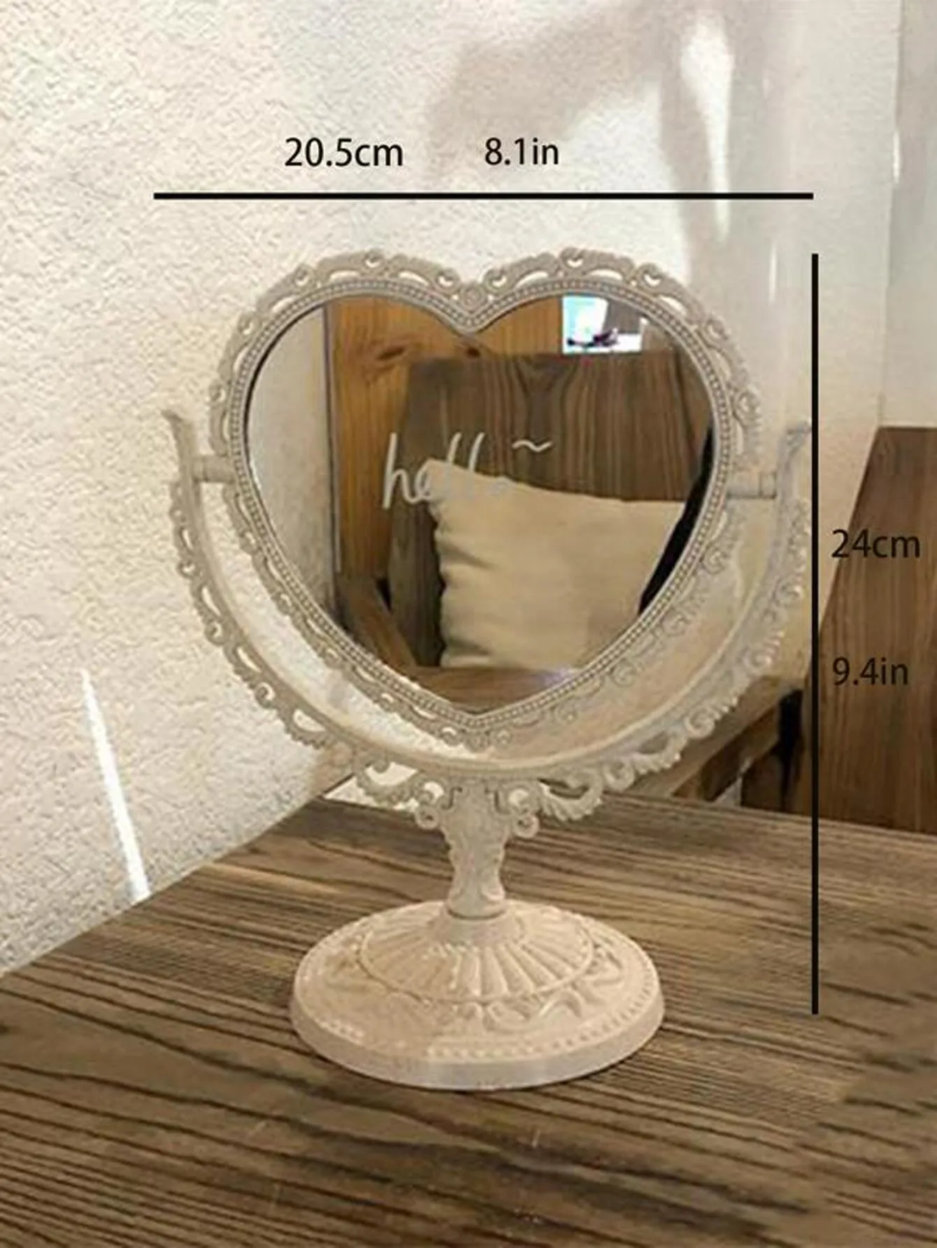 Heart shaped mirror|Heart Shaped Mirror Design Decorative Object
