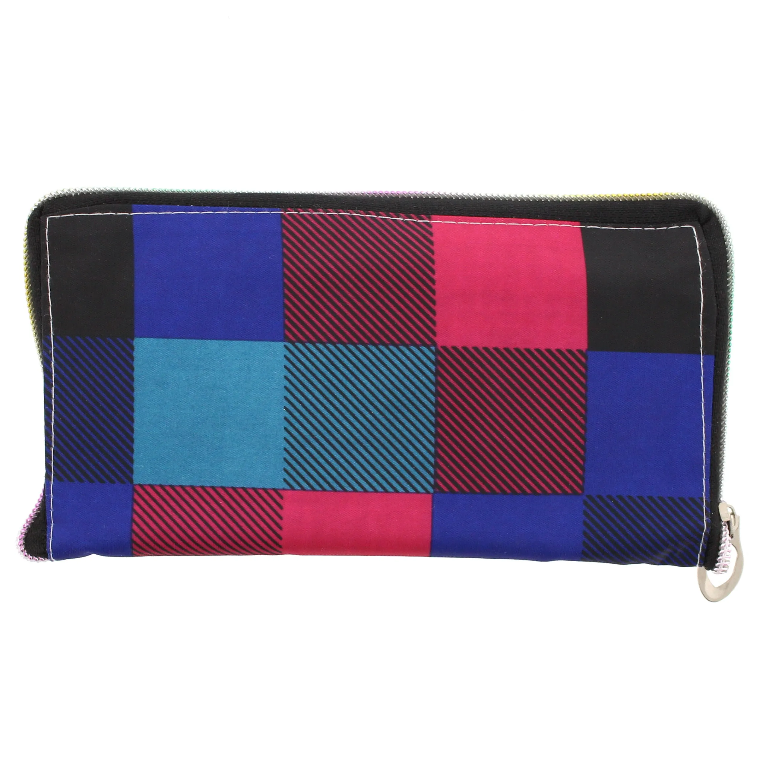 Heavy Duty Checkered Shopping Bag in Zip Wallet