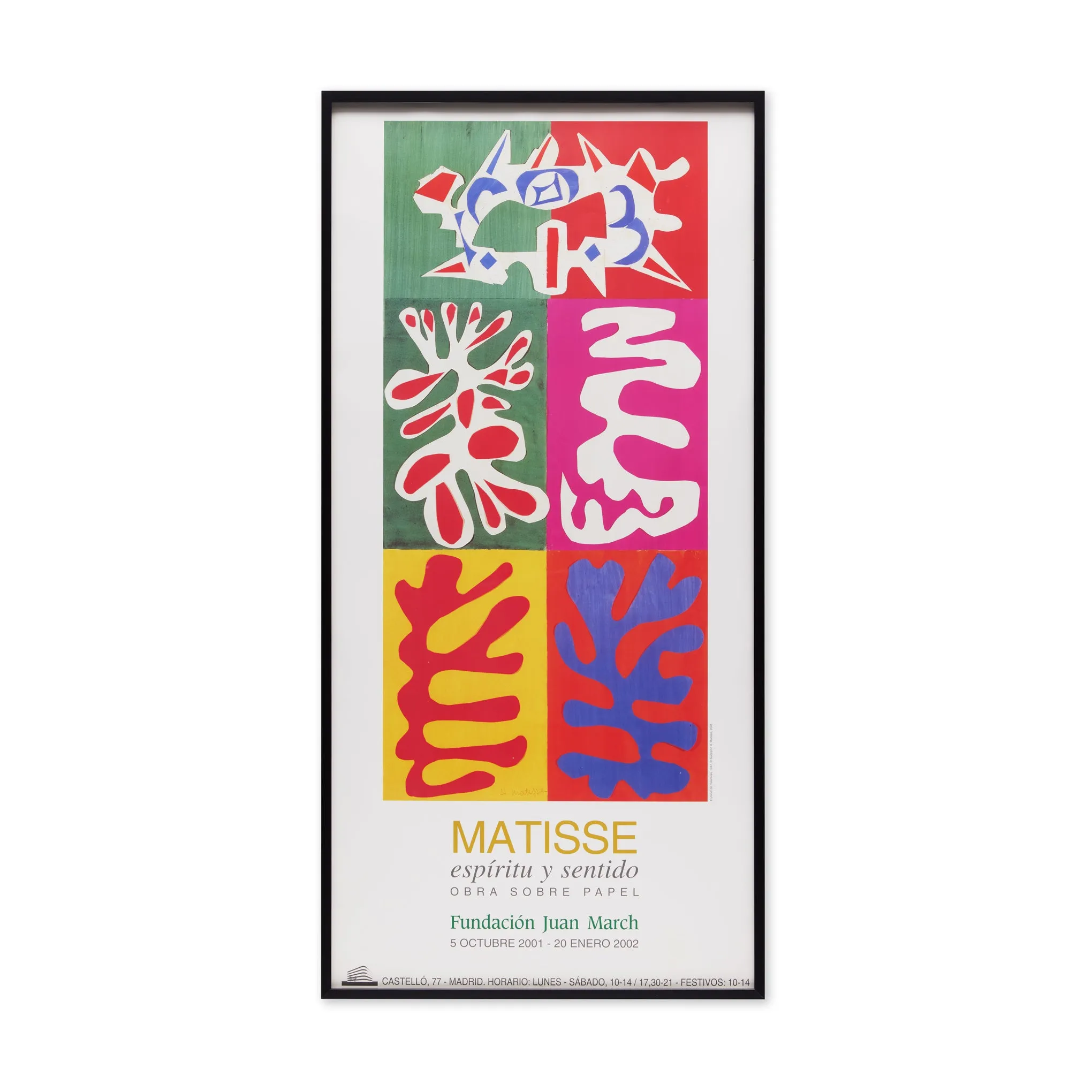 Henri Matisse Panel with Mask Framed Poster