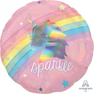 Holographic Magical Rainbow Foil Balloon - 45cm