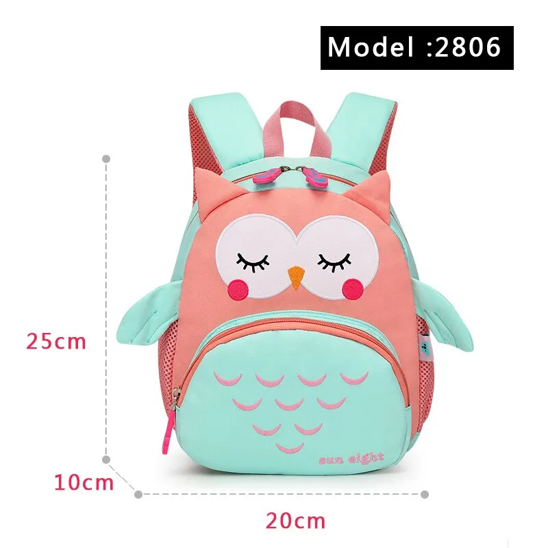Hot 3D Cartoon Animal Baby Backpacks kindergarten Schoolbag  Kids Backpack Children School Bags Girls Boys Backpacks