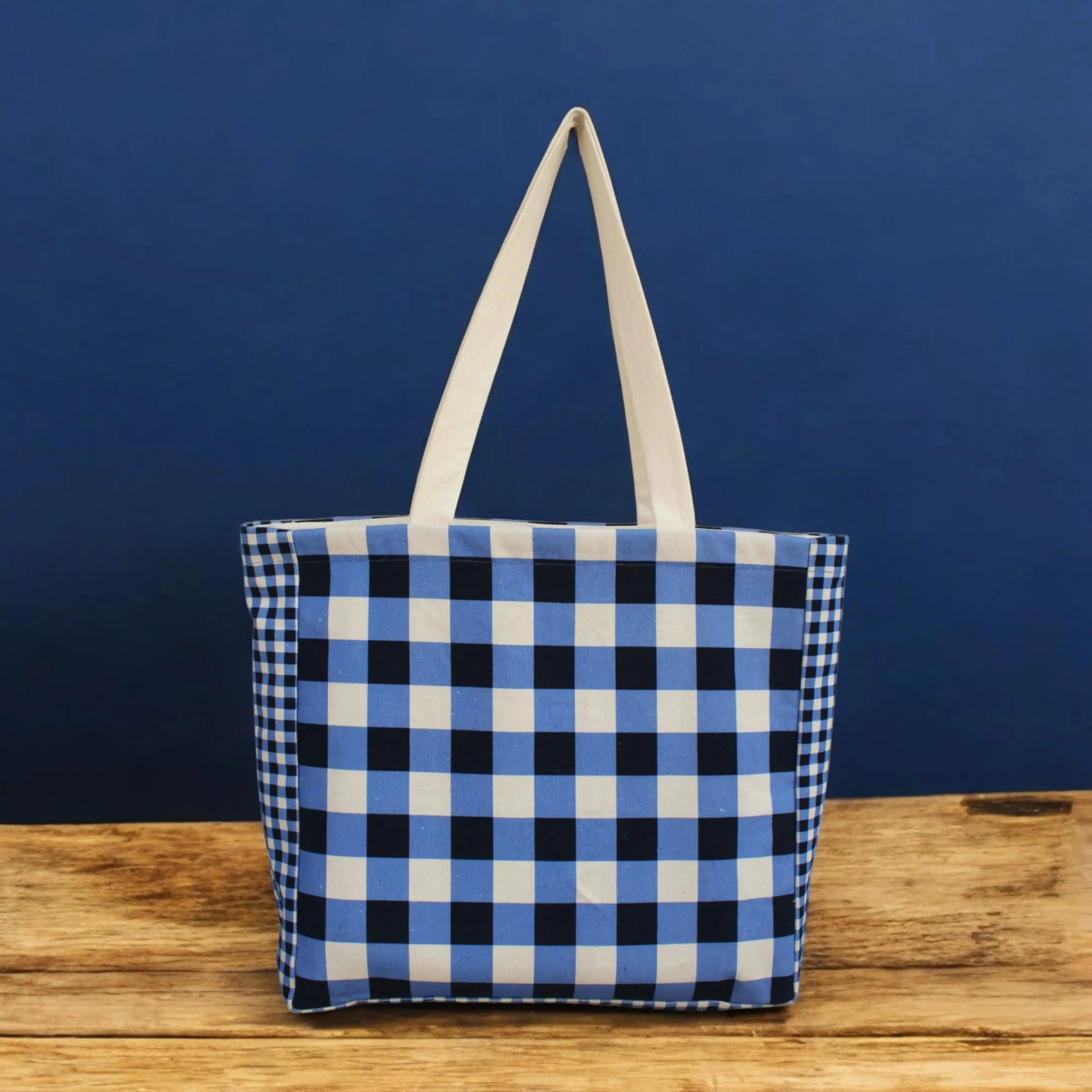 House of Omaya ( N )Alphabet Printed Customizable Embroidery Name Initial Canvas Tote bag 34x36 cm. Personalized tote bag Name Initial tote bag