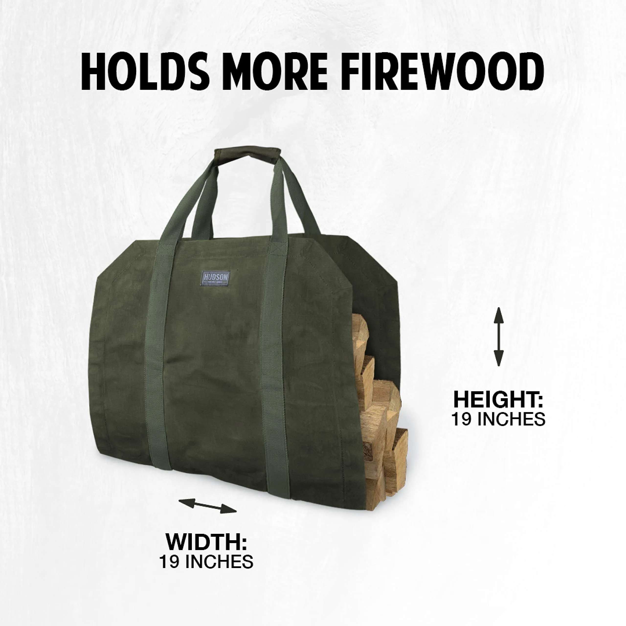 Hudson Durable Goods HDG Waxed Canvas Firewood Bag - Parent listing