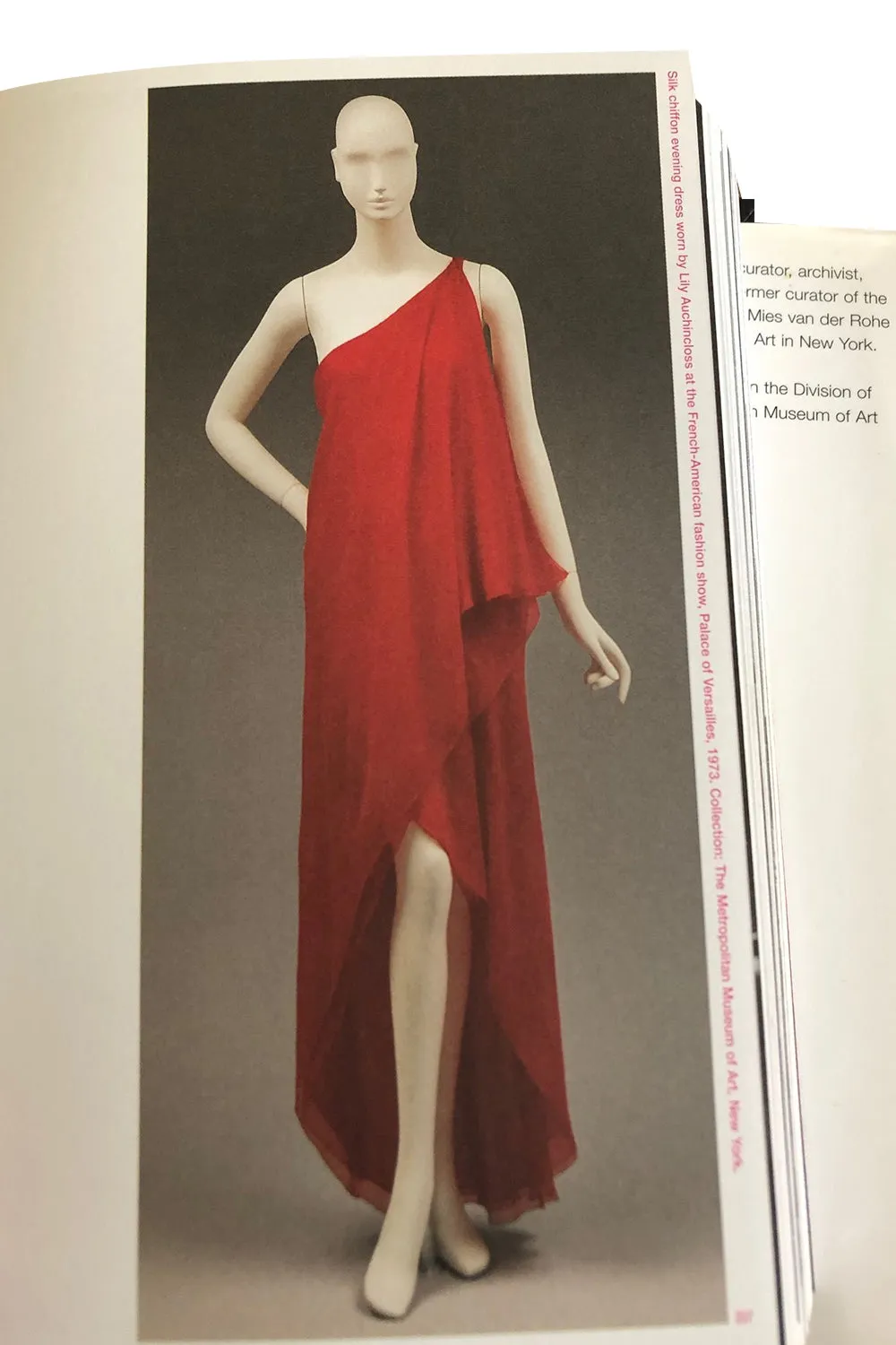 Incredible 1973 Halston One Shoulder Couture Brilliant Blue Silk Chiffon Dress