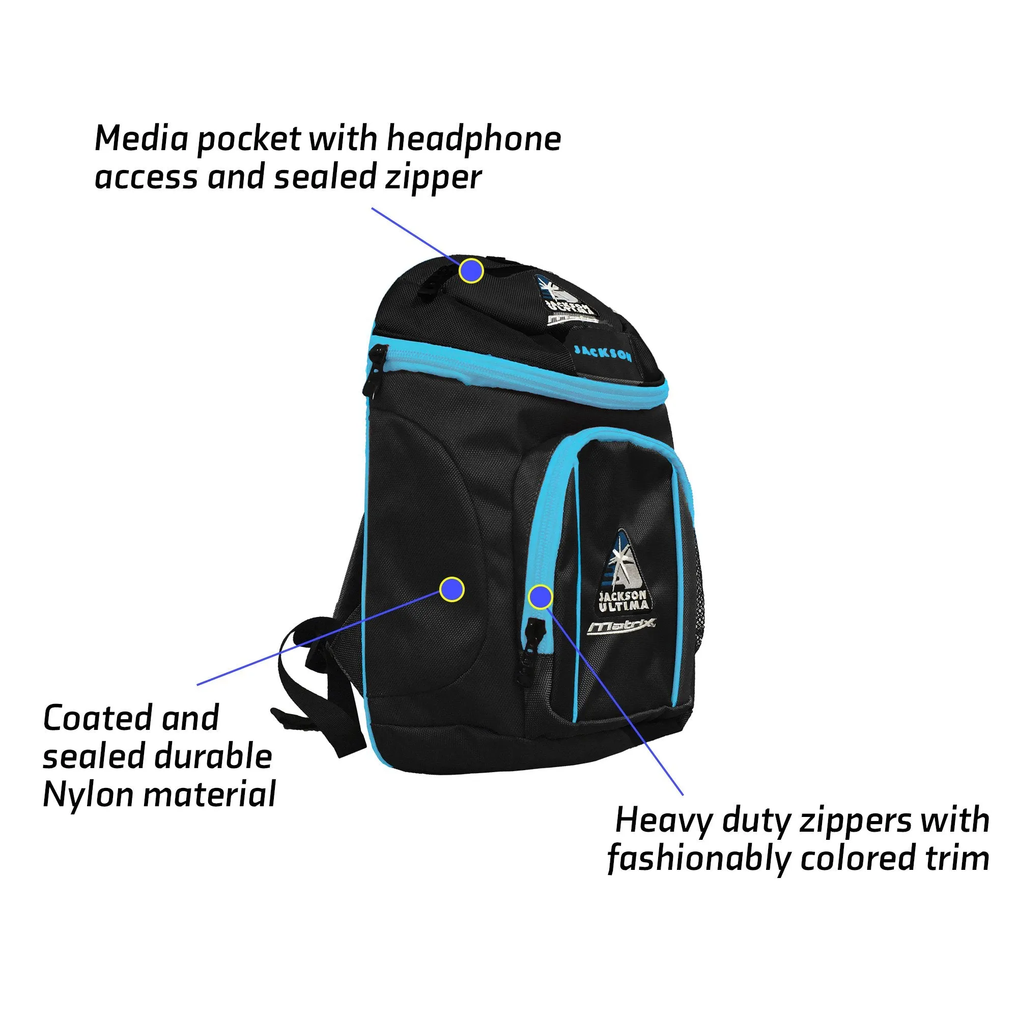 JACKSON ULTIMA SPORT BAG (BLACK/BLUE)