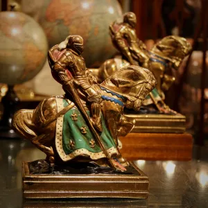 Jousting Knight Bookends