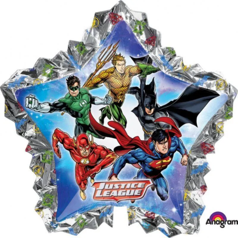 Justice League Foil Balloon - 86cm x 81cm