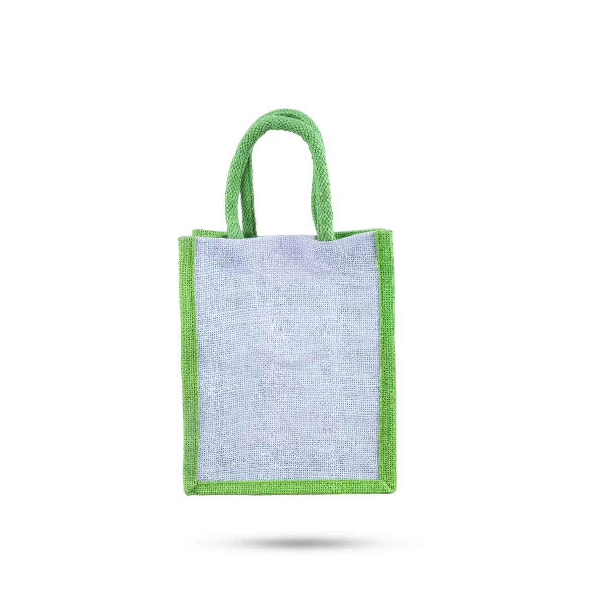 Jute Bag With Velcro - 10 x 7.5 Inches | Jute Shopping Bag/ Jute Tote Bag for Women/ 95 Gms/ Assorted Colour