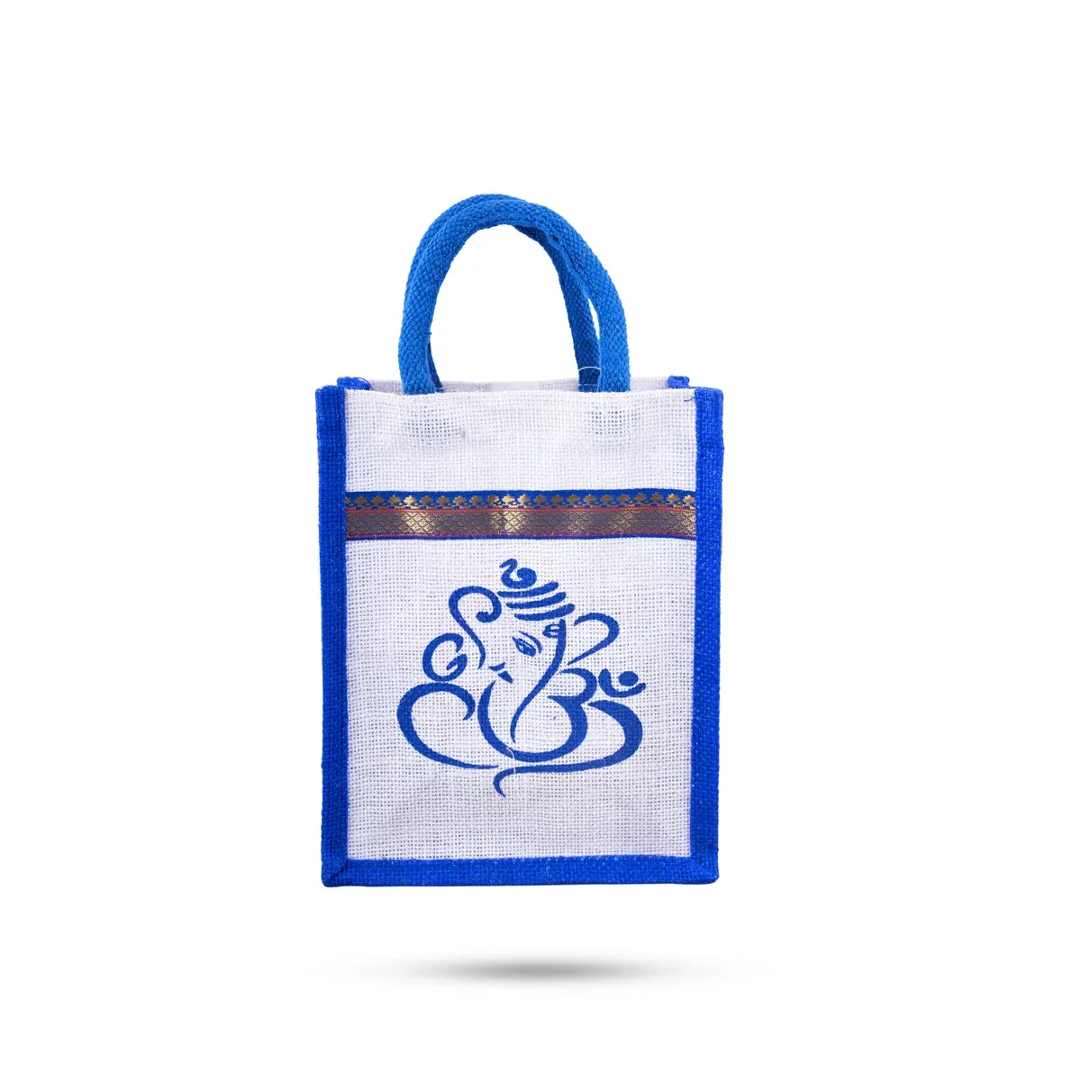 Jute Bag With Velcro - 10 x 7.5 Inches | Jute Shopping Bag/ Jute Tote Bag for Women/ 95 Gms/ Assorted Colour