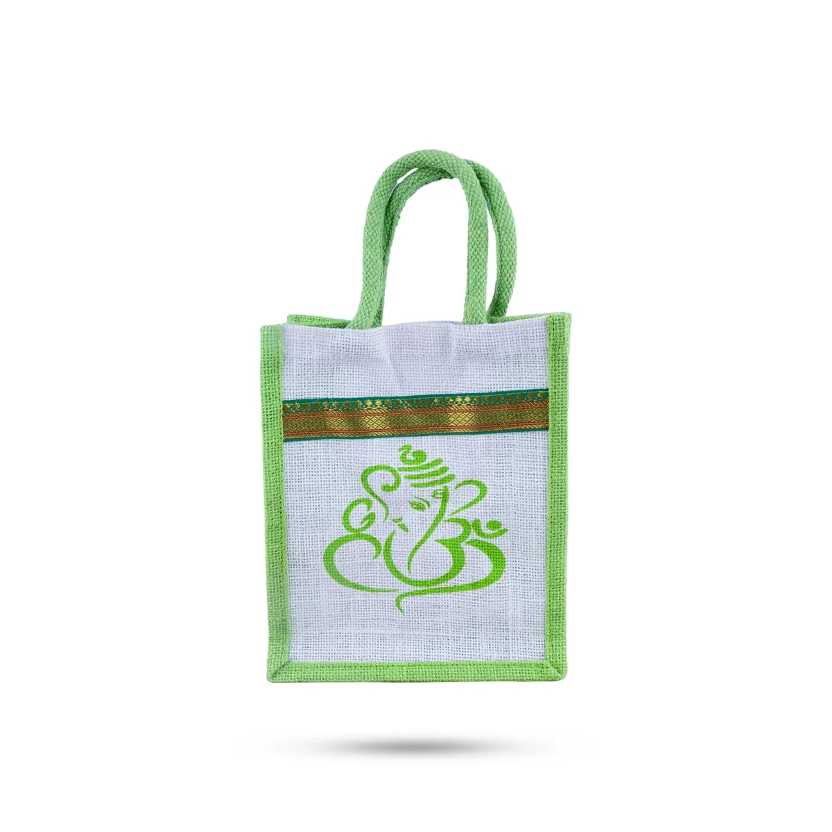 Jute Bag With Velcro - 10 x 7.5 Inches | Jute Shopping Bag/ Jute Tote Bag for Women/ 95 Gms/ Assorted Colour