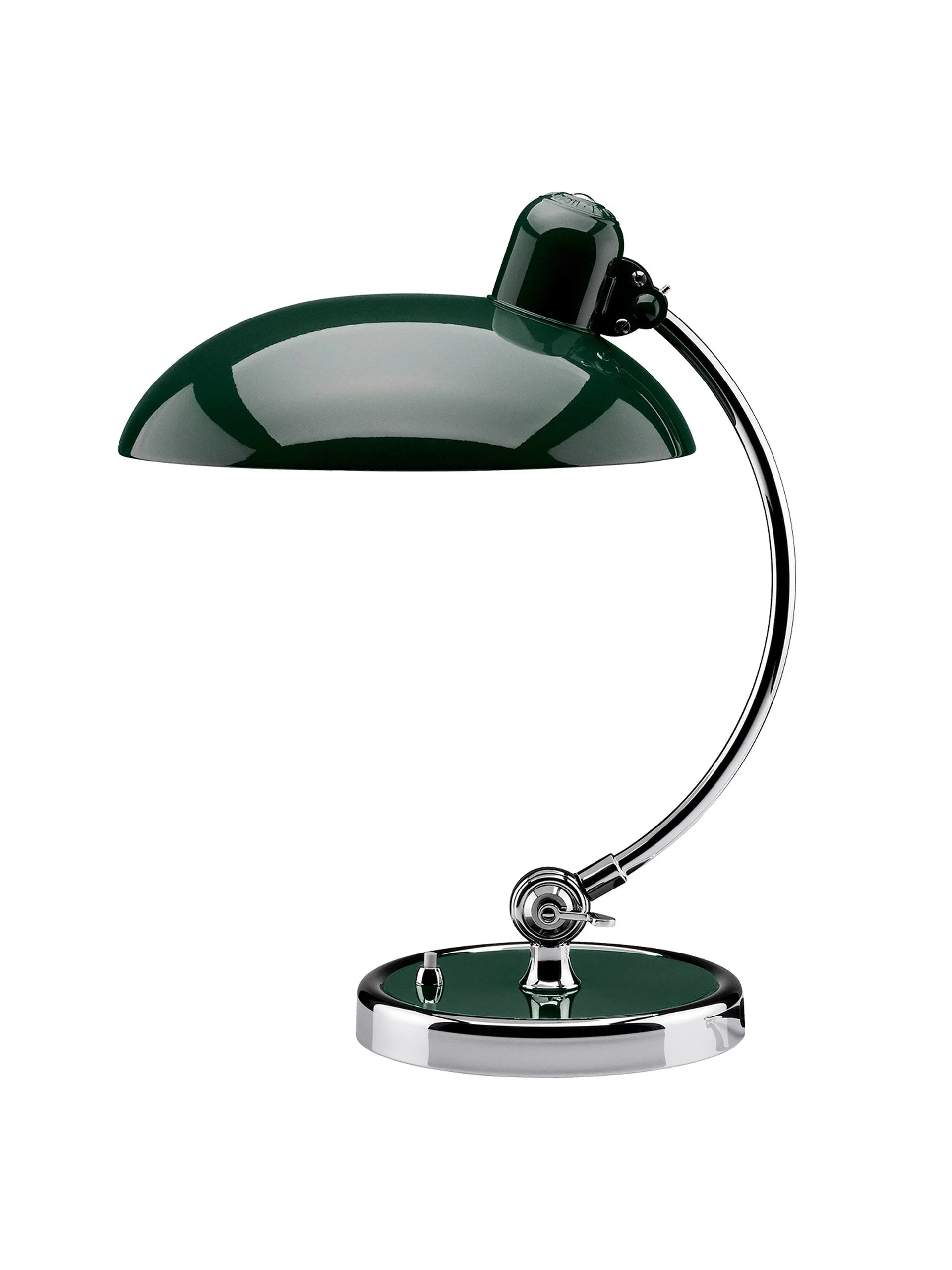 Kaiser idell lamp in dark green