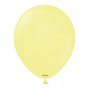 Kalisan Latex Macaron Yellow - 12", 100 Pieces