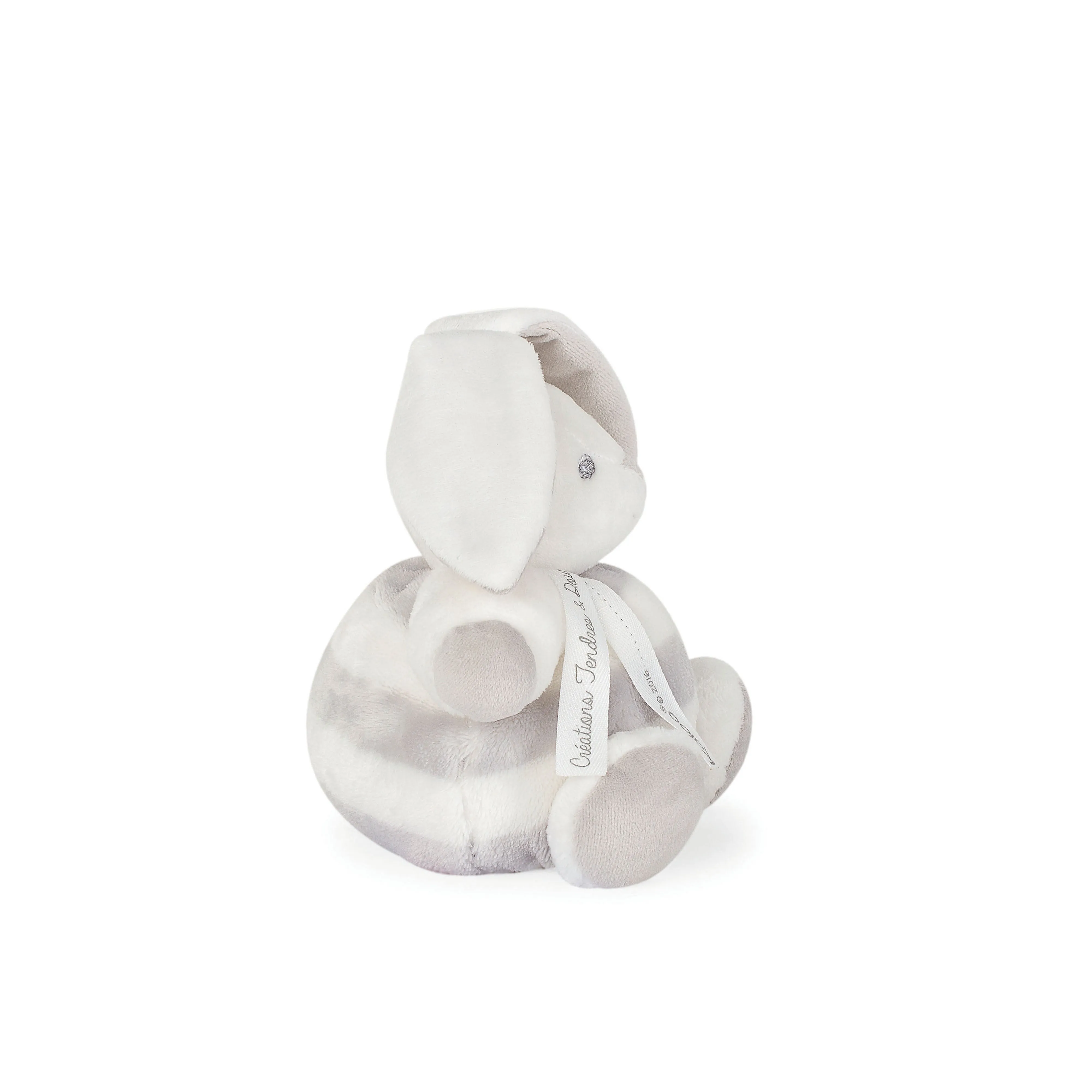 Kaloo Bebe Pastel Chubby Rabbit Grey and Cream Small