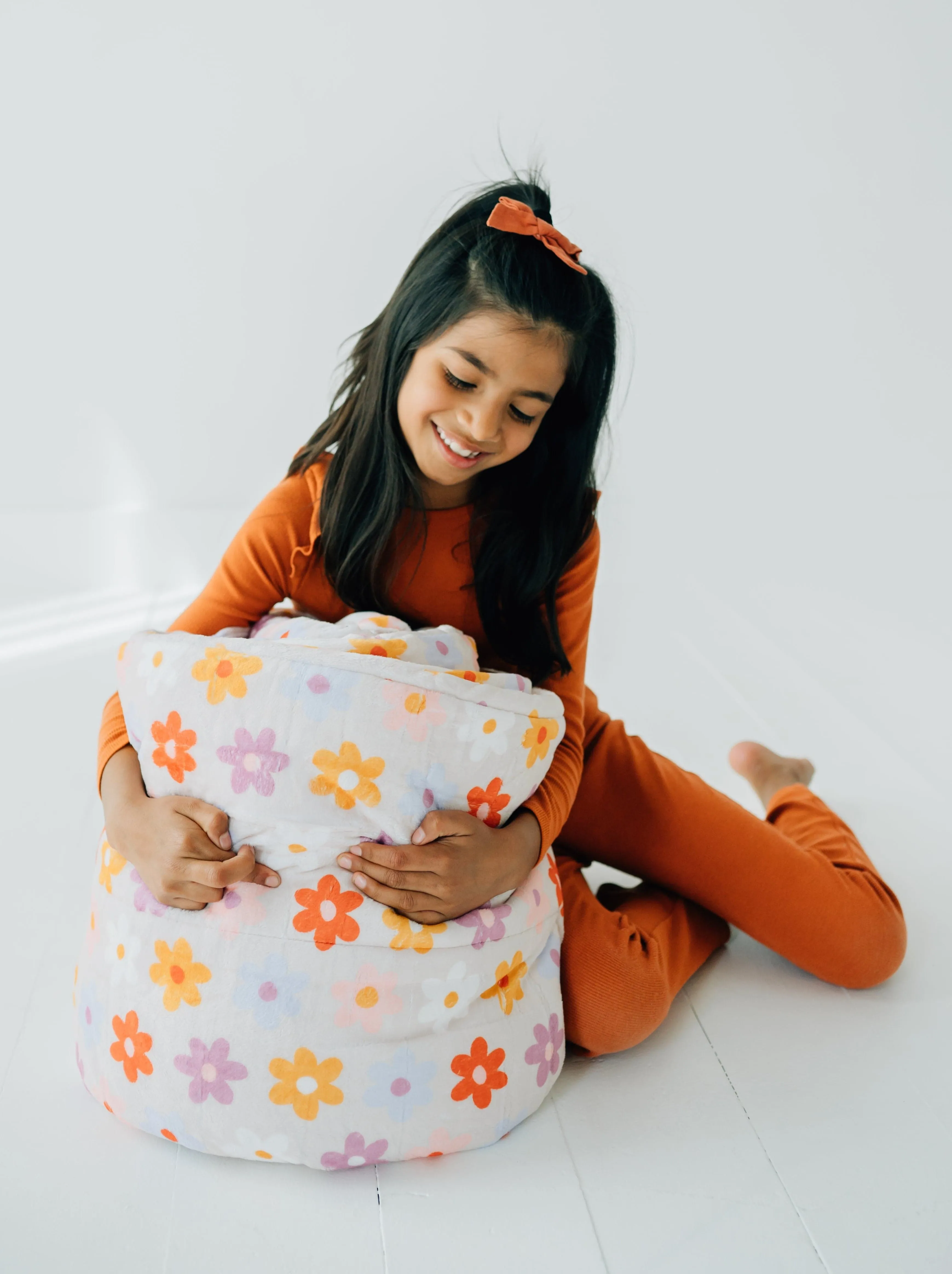 Kids Sleeping Bag with Pillow by JulesRoche | Minky Lining & Built-in Pillow