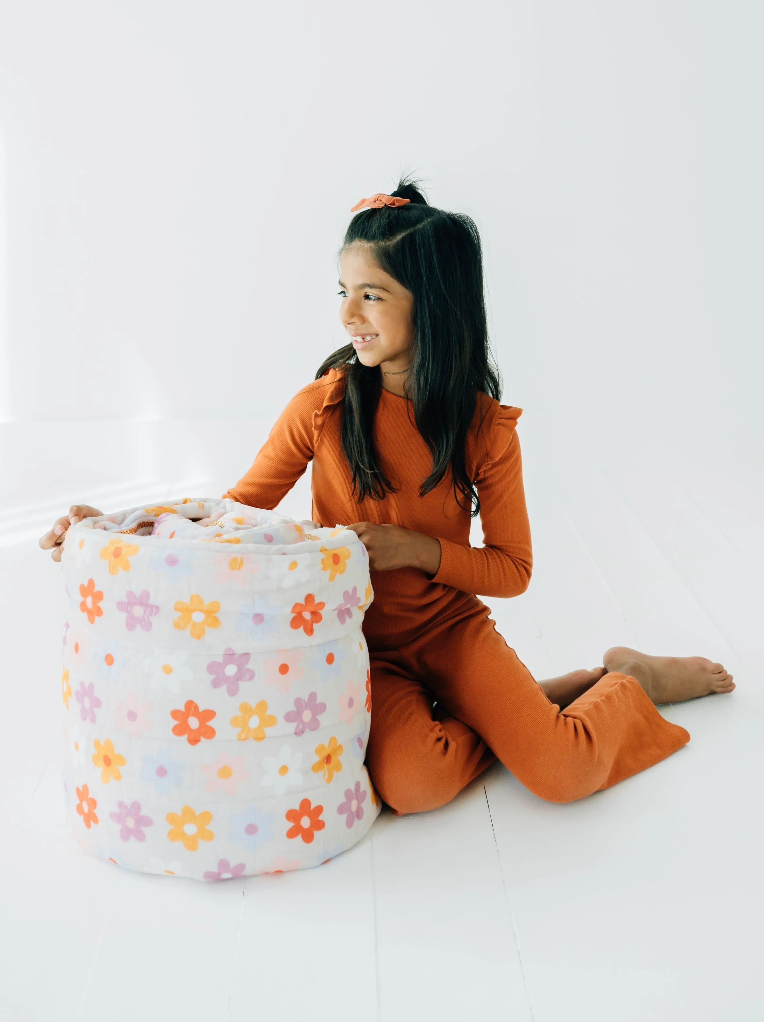 Kids Sleeping Bag with Pillow by JulesRoche | Minky Lining & Built-in Pillow