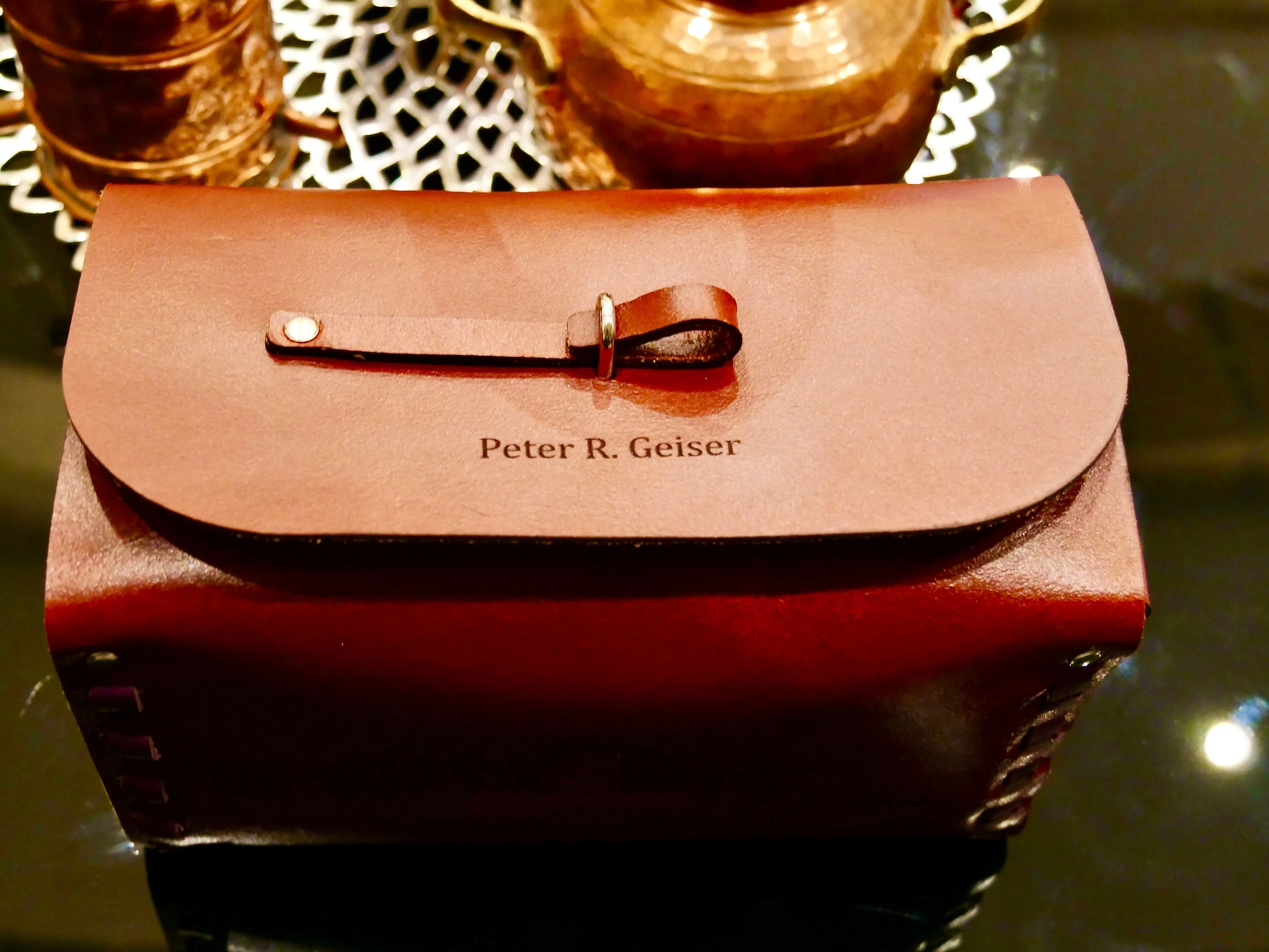 Large Cordina Leather Toiletry Bag