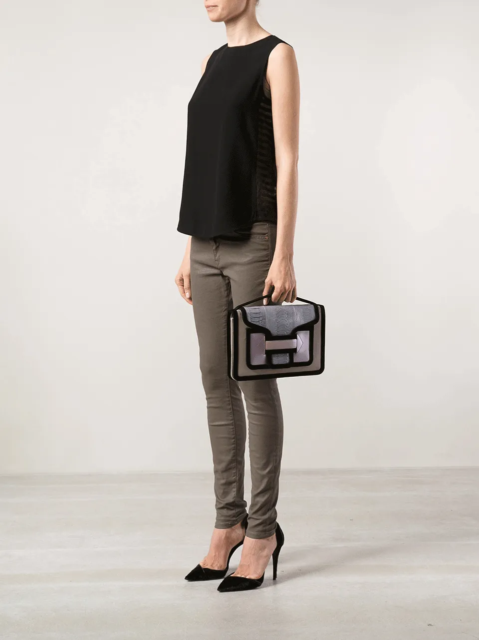 Large Flap Front Handbag
