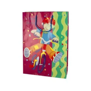 Large Happy Birthday Bike Boy Gift Bag ( Case of 72 )