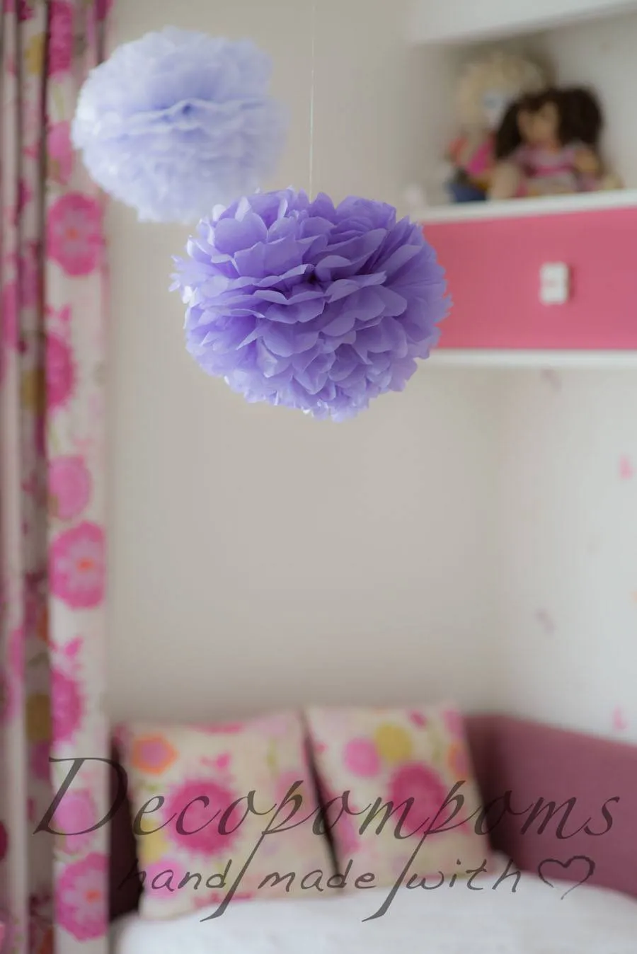 Large size mist tissue paper pom pom