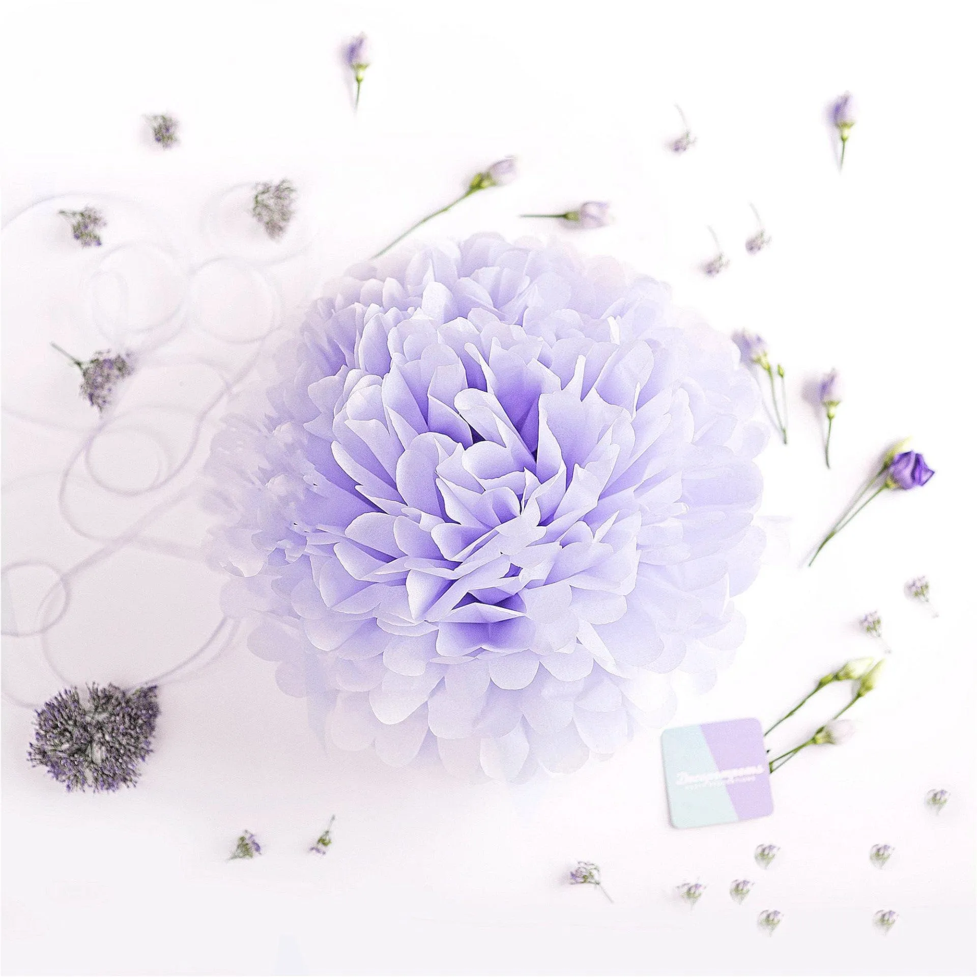 Large size mist tissue paper pom pom