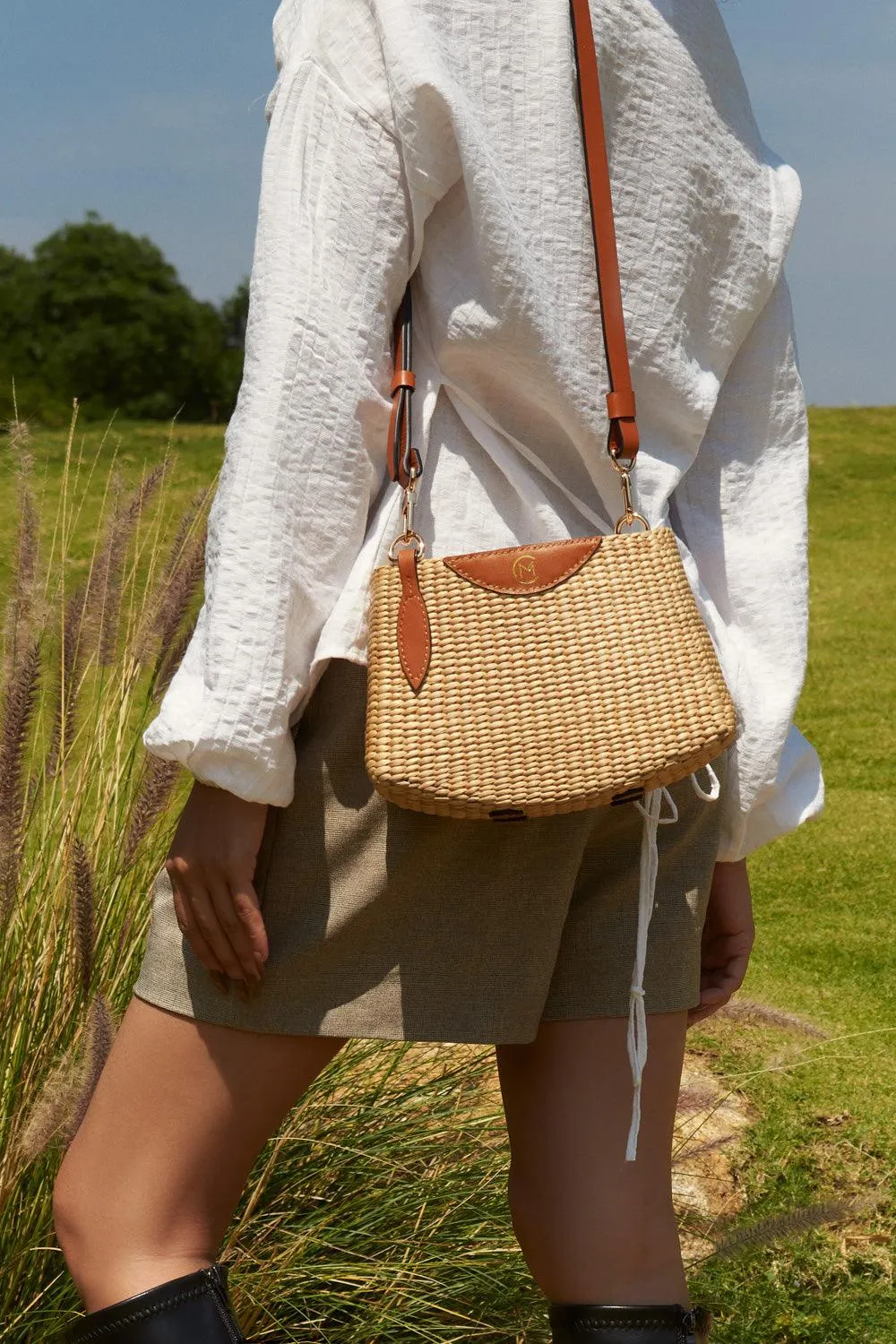 Lauren Water Hyacinth Fiber Bag