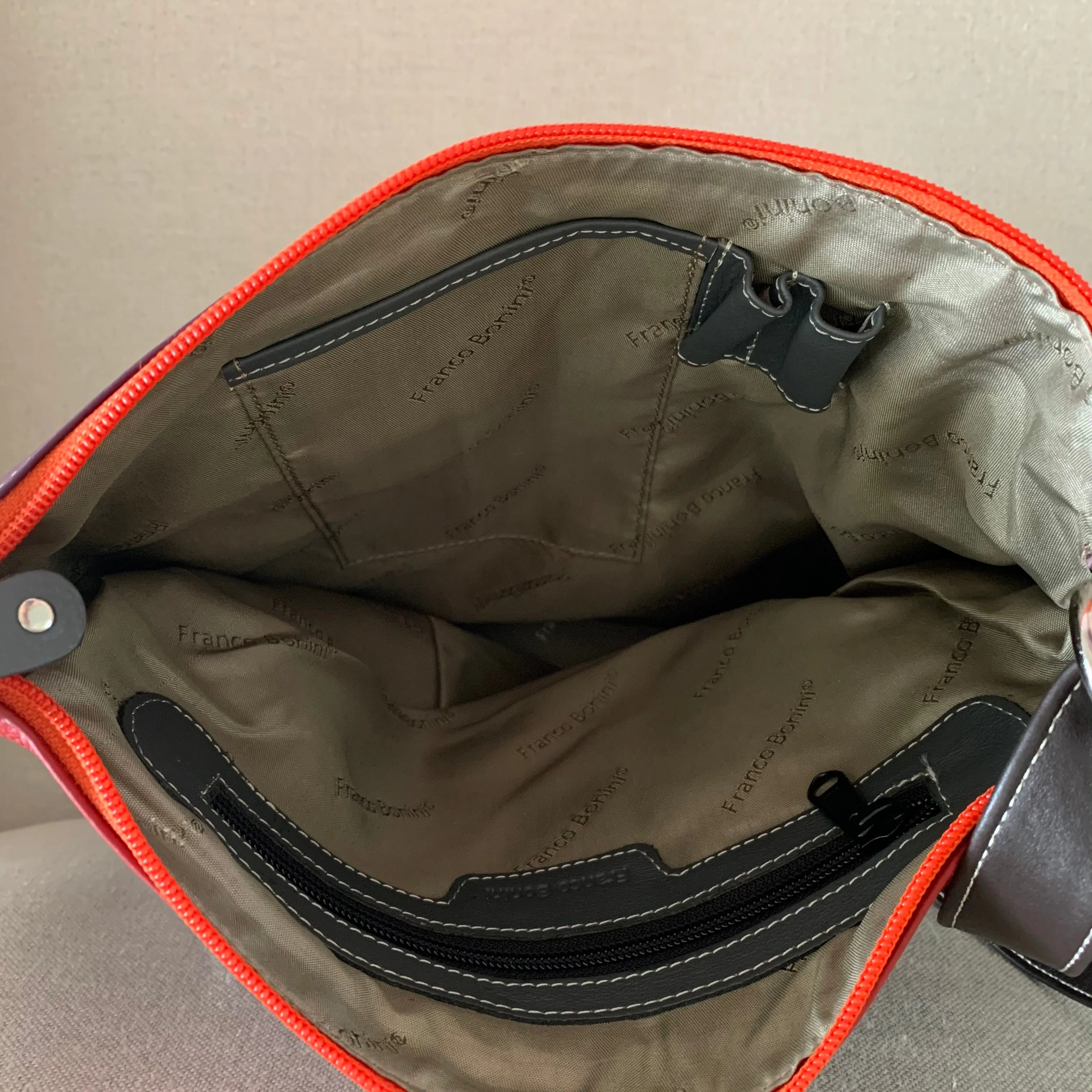 Leah Orange Multi Shoulder Bag