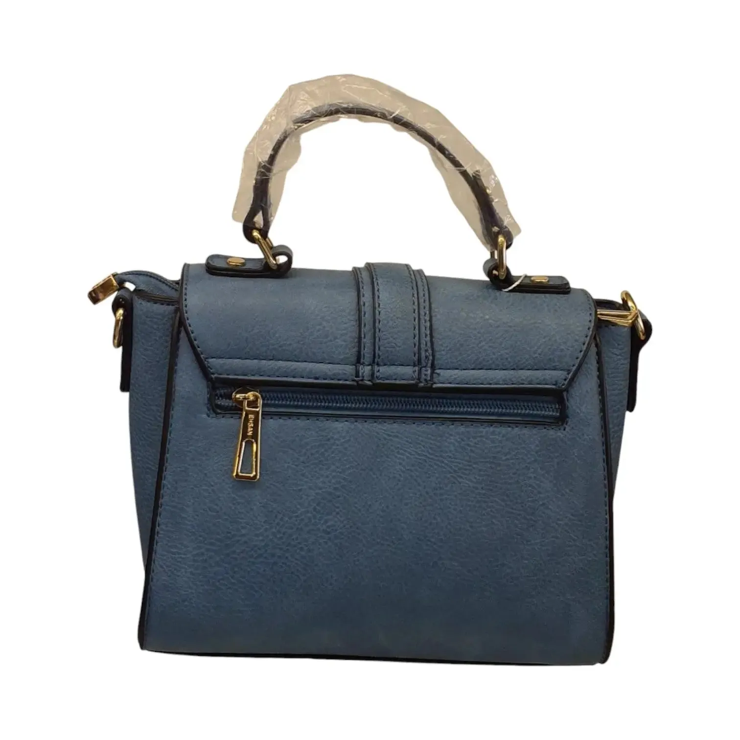 Leather Flap Satchel Bag