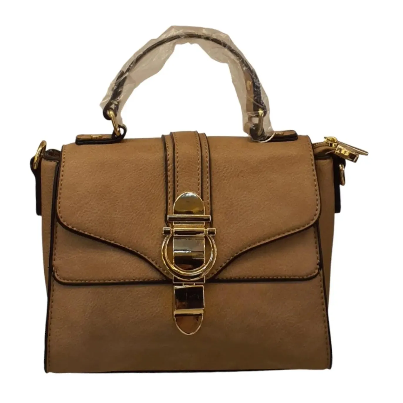 Leather Flap Satchel Bag