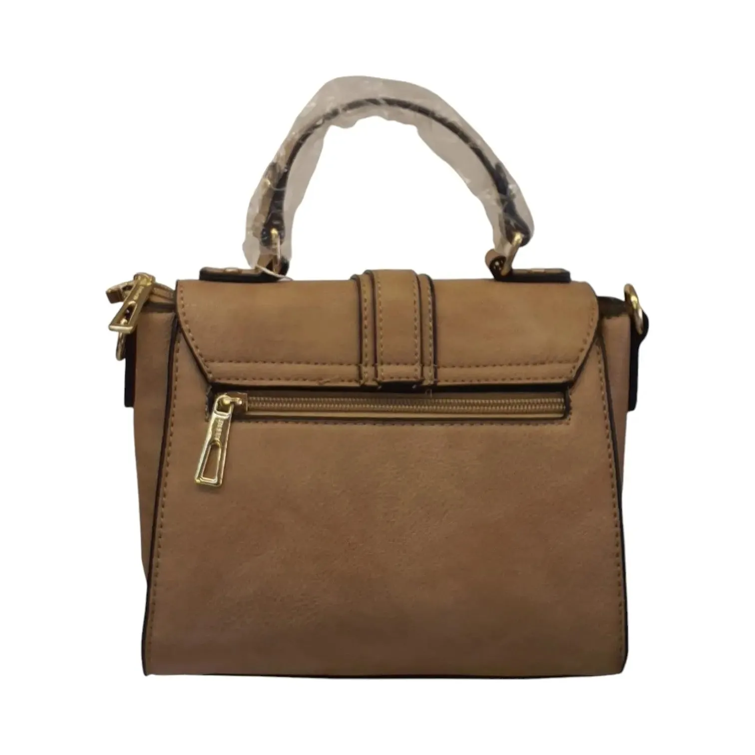 Leather Flap Satchel Bag