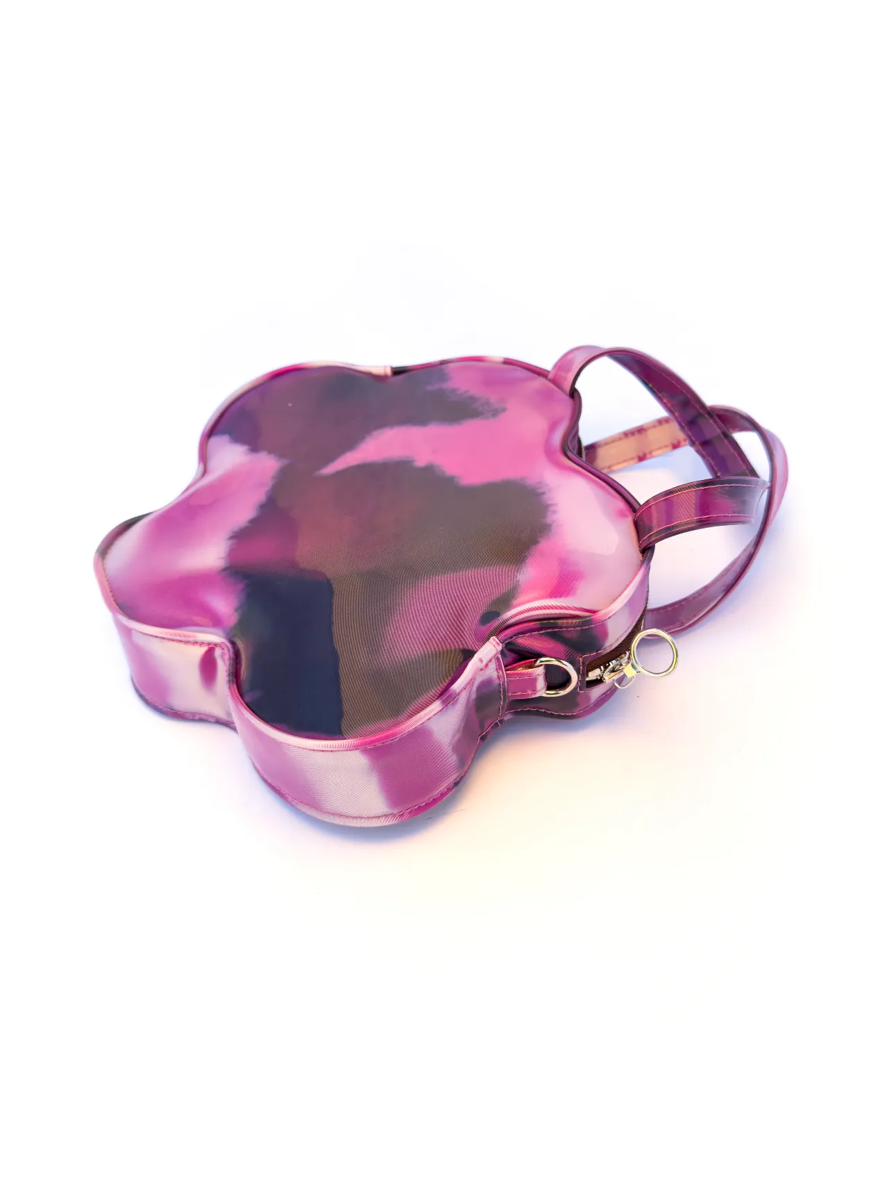 Lenticular Colour-Changing Pink Blueberry Cow Flower Handbag