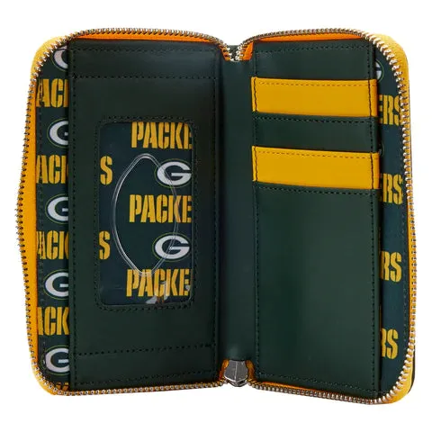 LF NFL Greenbay Packers Patches ZipAround Wallet