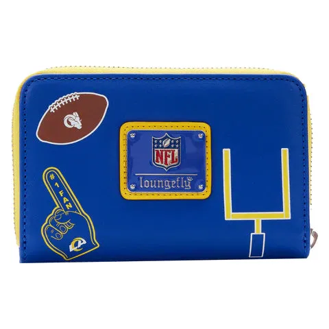LF NFL La Rams Patches ZipAround Wallet