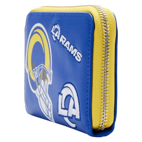 LF NFL La Rams Patches ZipAround Wallet