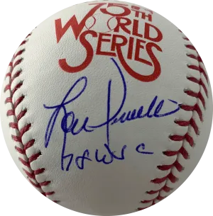 Lou Piniella Autographed Yankees 1978 World Series Rawlings Official Major League Baseball (PSA) w/ Rare W.S. Champs Inscription