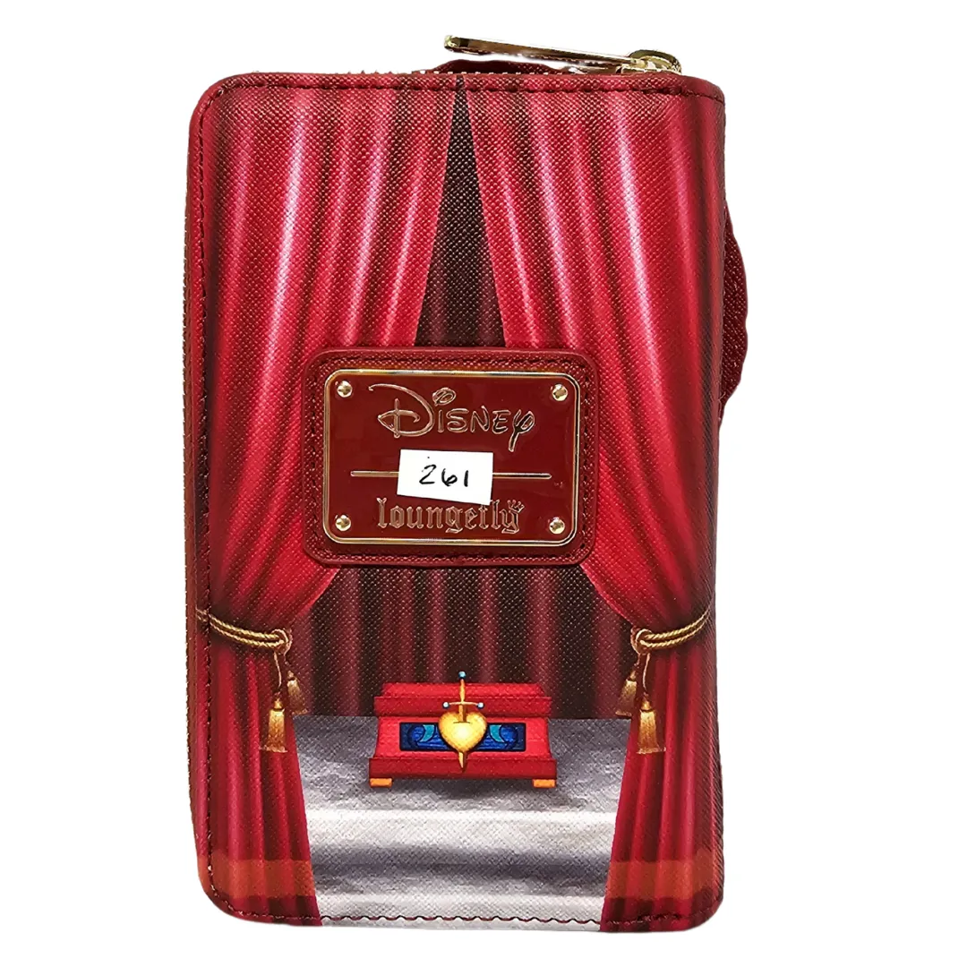Loungefly Disney Snow White Evil Queen Throne Zip Around Wallet DEFECTIVE #261
