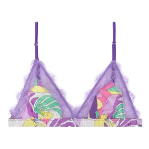 LOVE STORIES~ Love lace Lila print bralette