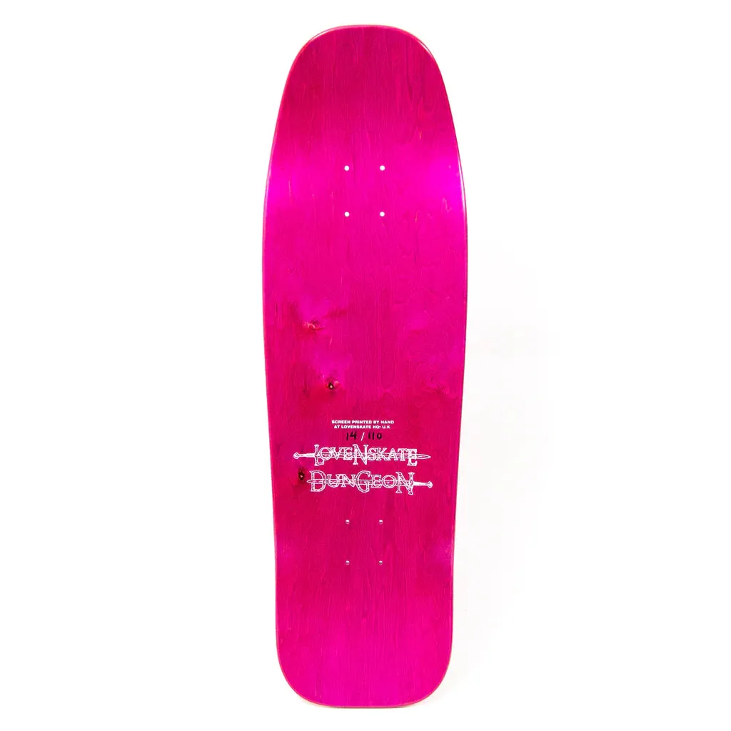 Lovenskate X Dungeon Skateboard Deck - 9.5" (Various Stains)