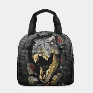 Lunch Bag For Kids School Camping Cartoon Dinosaur Thermal Handbag