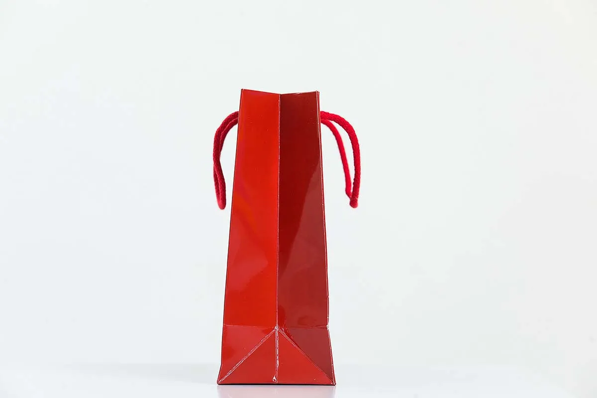 Medium Red Glossy Laminated Uk Carrier Bags
