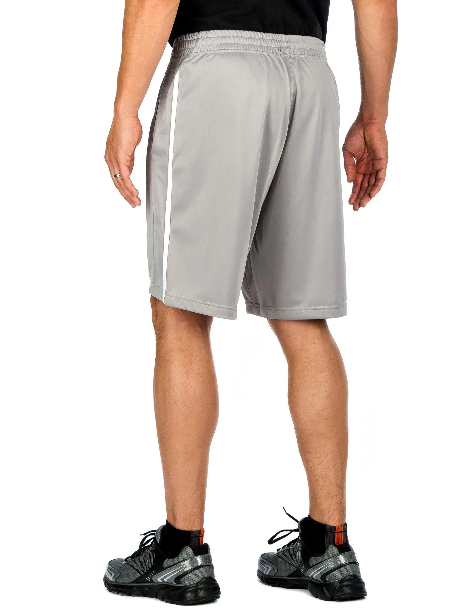 Men's Active Shorts - Black/Gray - Grey