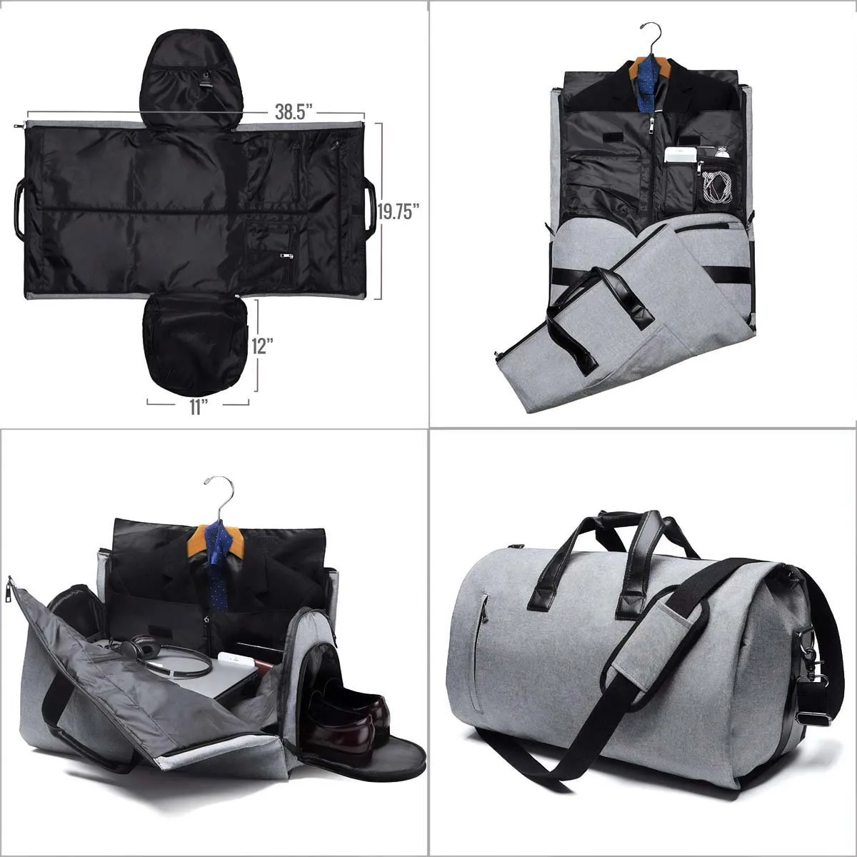 Men's Convertible Garment Duffel Bag