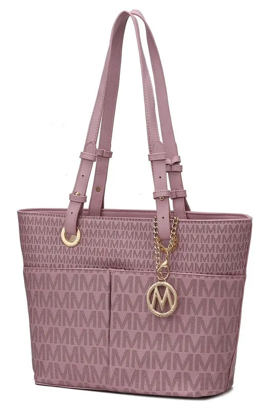 Mia K Fashion Collection Lori Printed Tote Bag Handbag