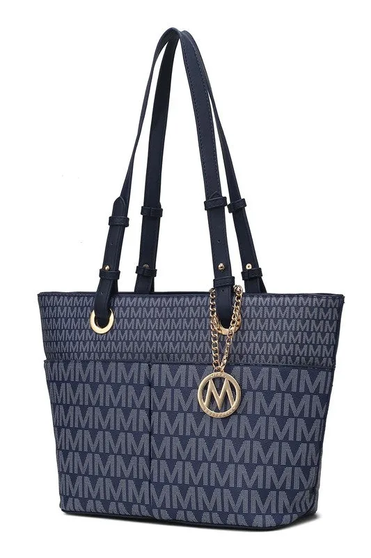 Mia K Fashion Collection Lori Printed Tote Bag Handbag