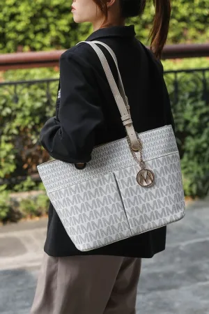 Mia K Fashion Collection Lori Printed Tote Bag Handbag